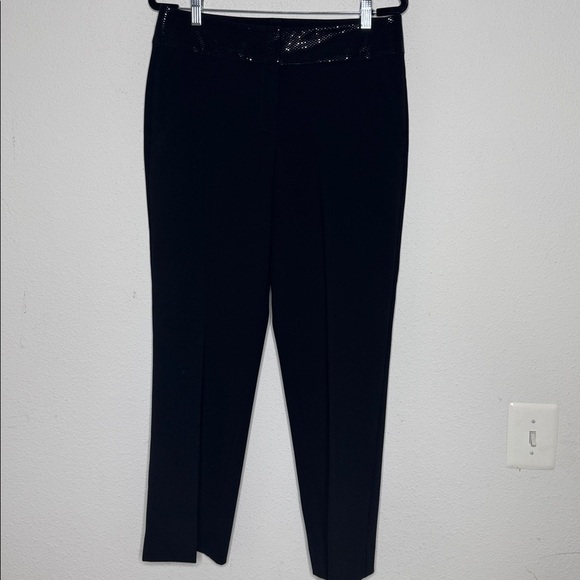St. John Pants - St. John Black Trousers with elegant festive waist size 10